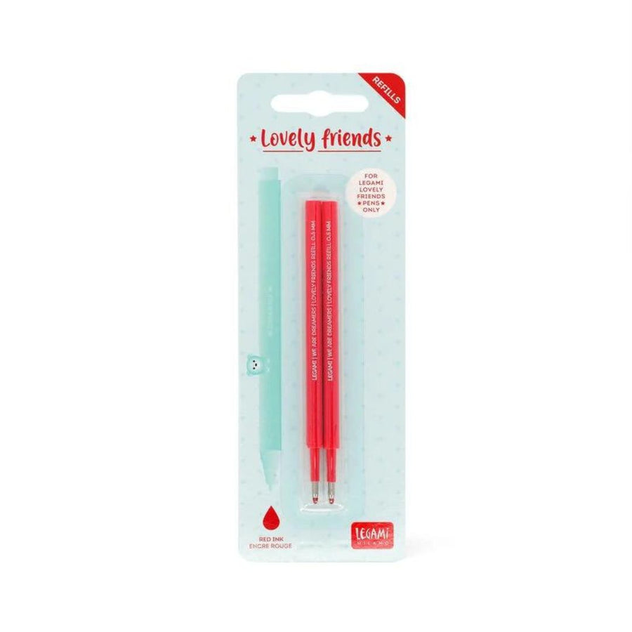 Refills for Lovely Friends Gel Pens-Refills-Legami-Red