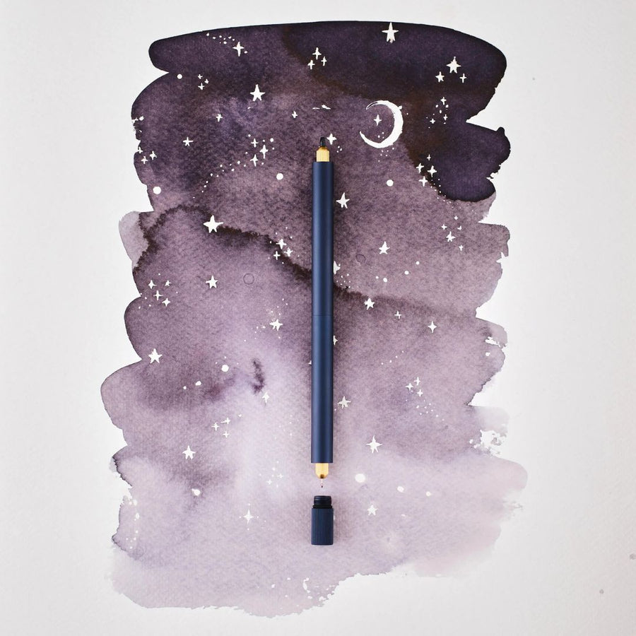 Lumos Midnight Refillable Multi - Tip Pen - Single Tip - Under the Rowan Trees