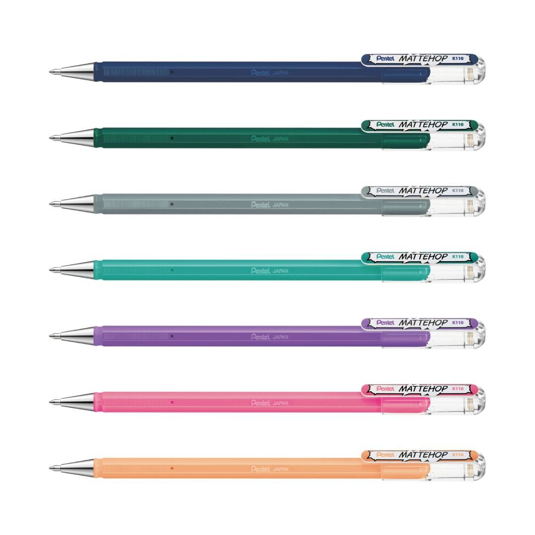 Pentel Mattehop Enchantment Set of 7 NEW COLOURS