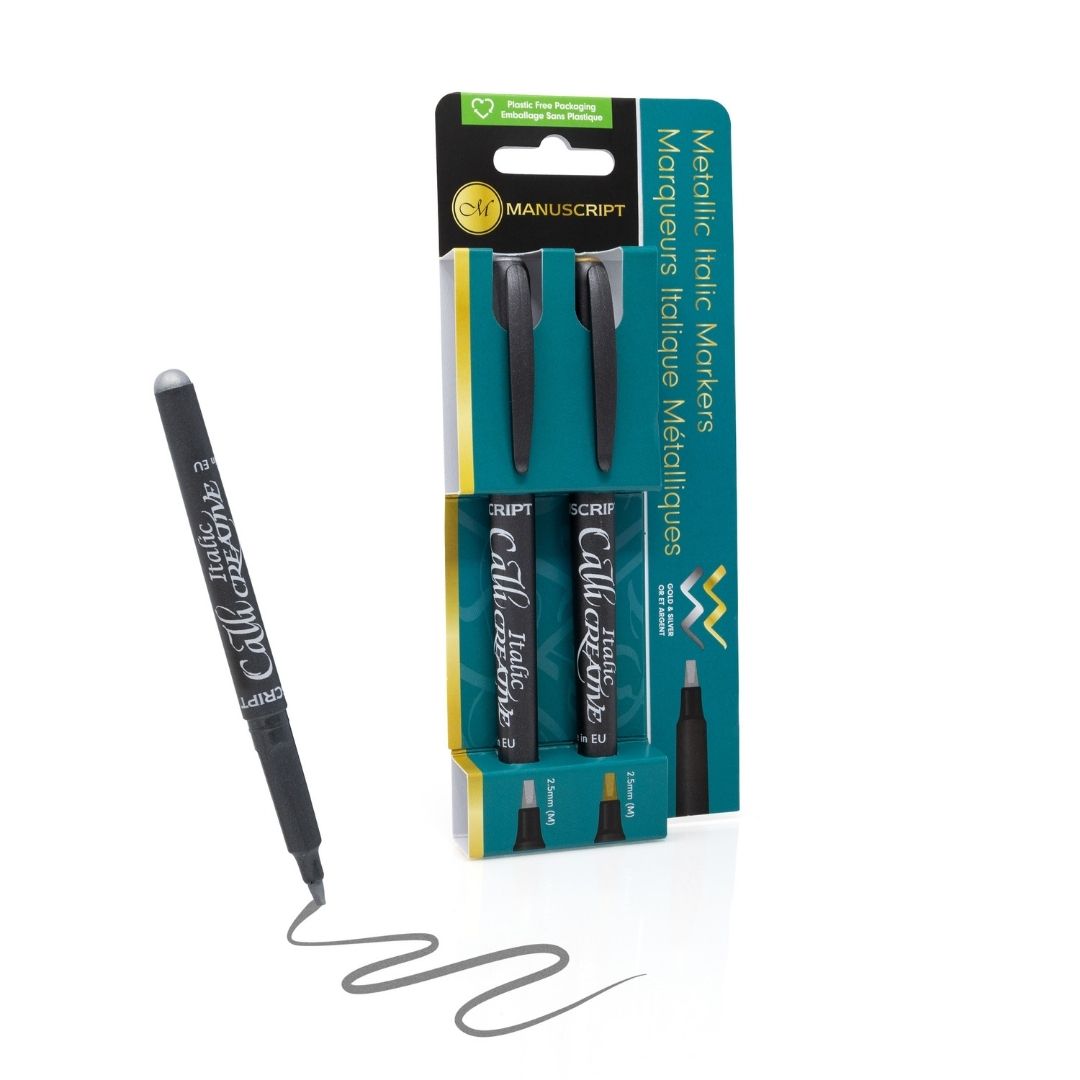 Metallic Italic Markers - Callicreative