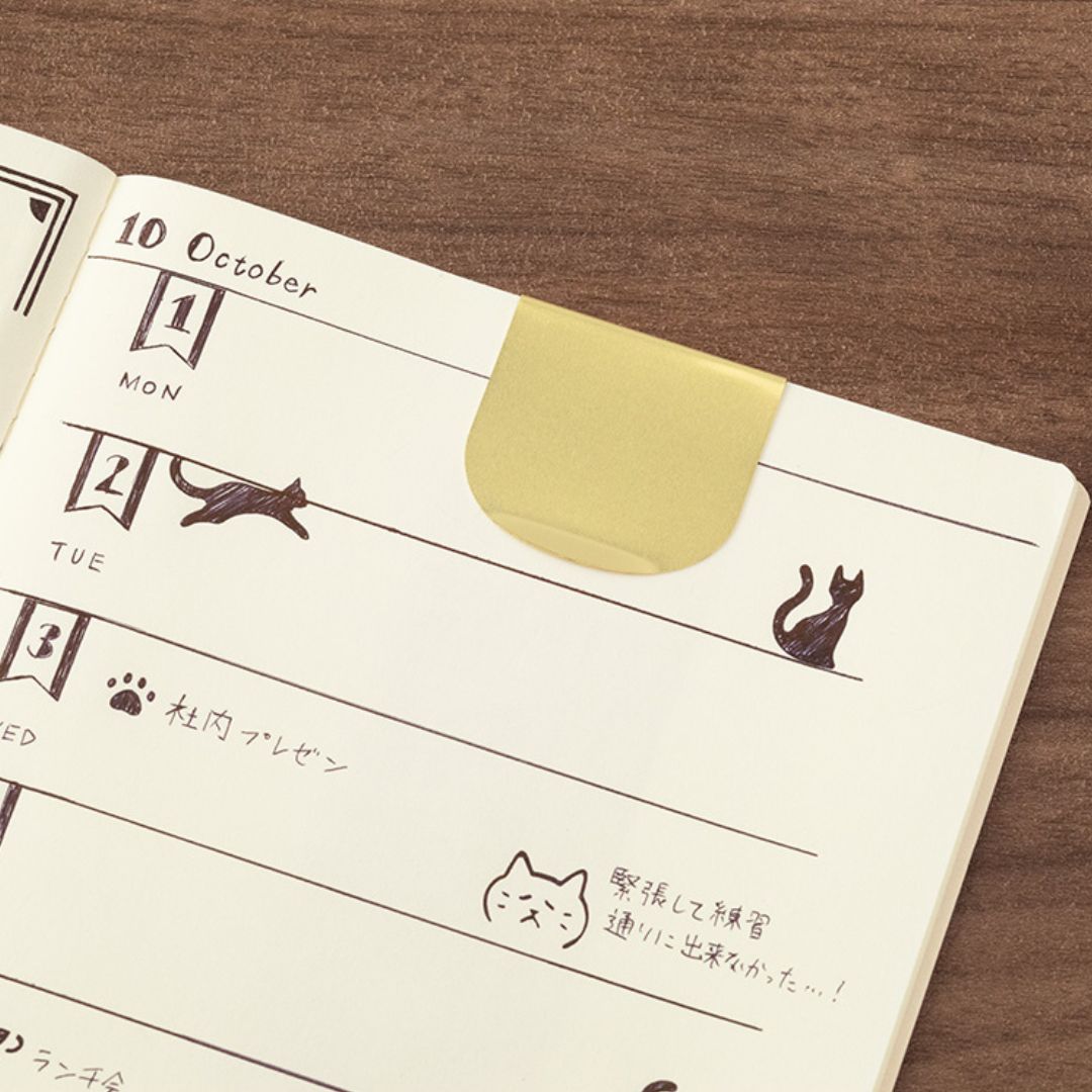 Midori Clip Ruler Cat A