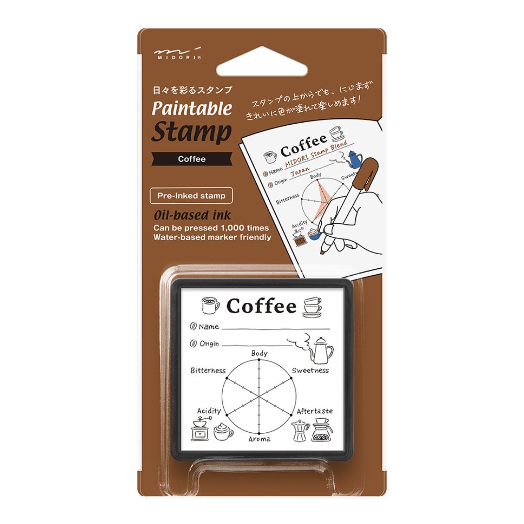 Midori Overseas Exclusive Paintable Stamp Pre-Inked