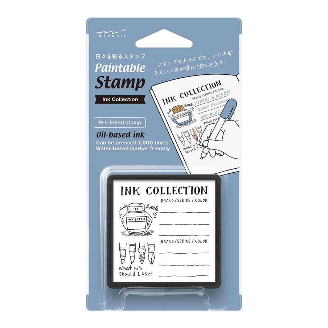 Midori Overseas Exclusive Paintable Stamp Pre-Inked