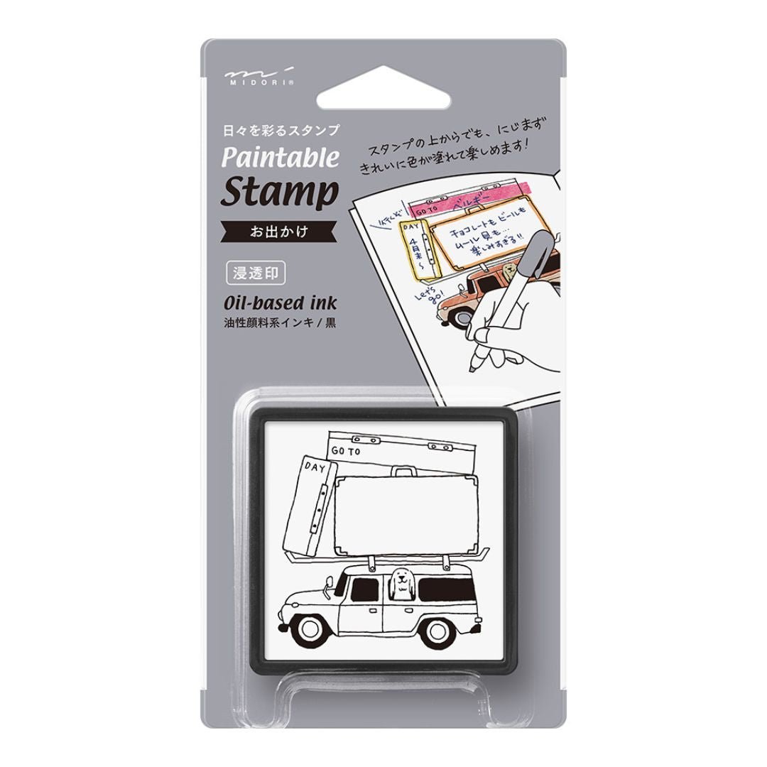 Midori Paintable Stamp Pre - Inked - Going Out - Under the Rowan Trees