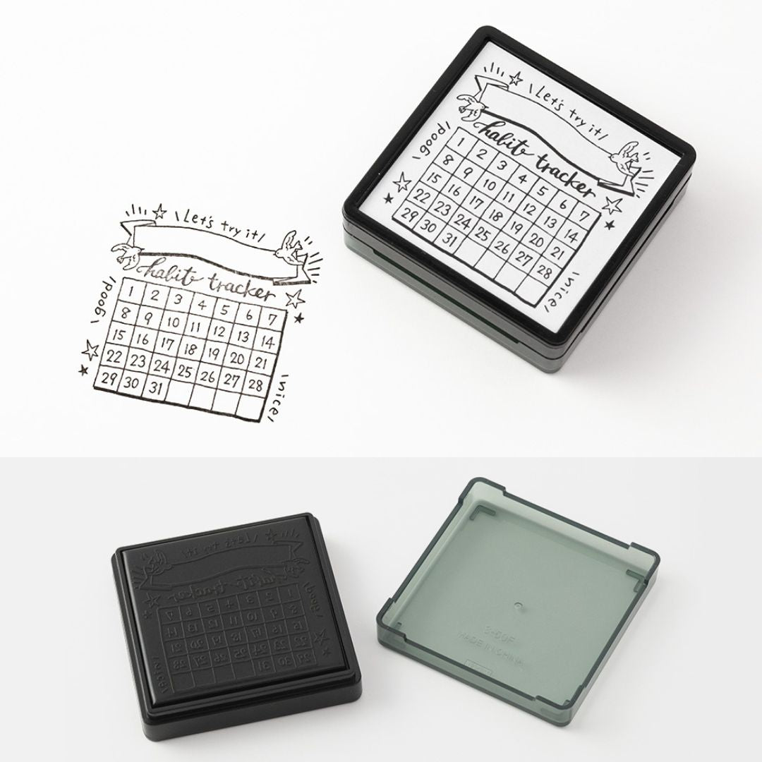 Midori Paintable Stamp Pre - Inked - Clock - Under the Rowan Trees