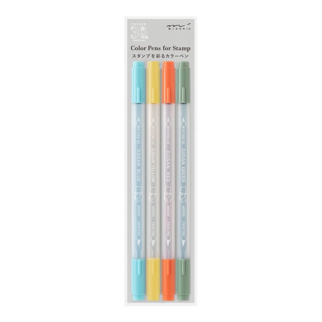 Midori Ojisan 30th Anniversary Colour Pens for Paintable Stamp - Under the Rowan Trees