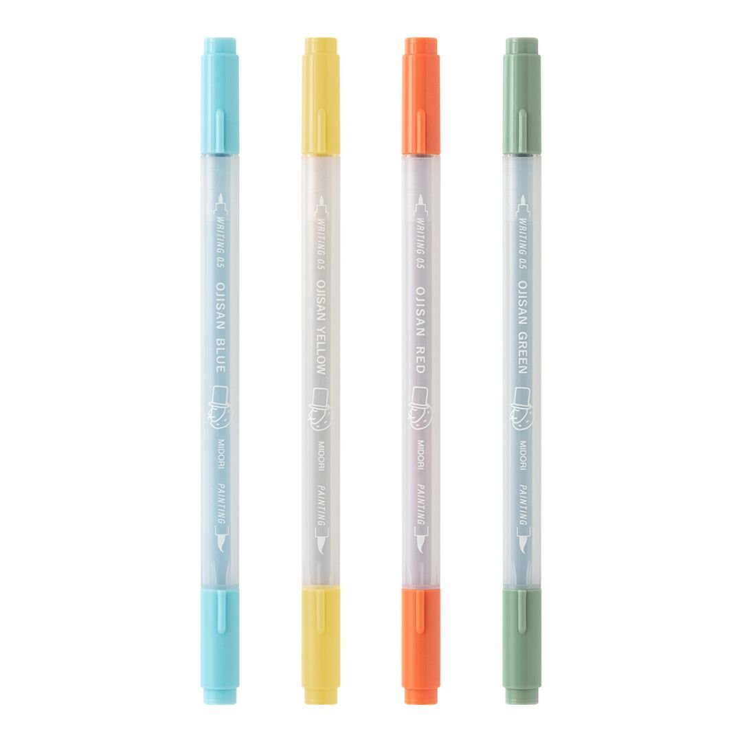 Midori Ojisan 30th Anniversary Colour Pens for Paintable Stamp - Under the Rowan Trees