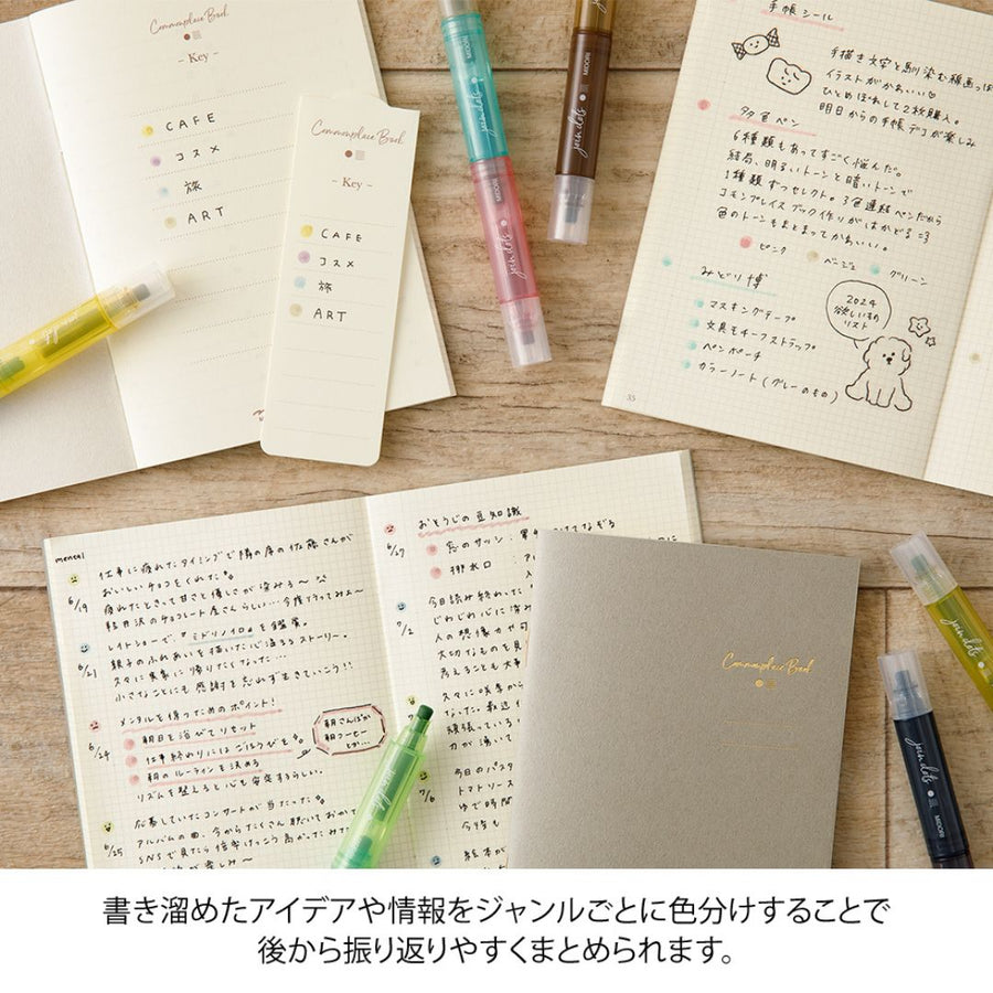Dots Connection Pen 3 Pack Midori - Dark Tones - Under the Rowan Trees