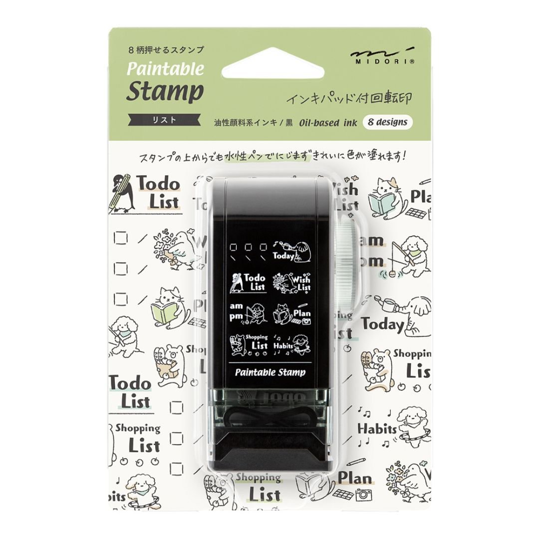 Midori Paintable Rotating Stamp Dial - List - Under the Rowan Trees