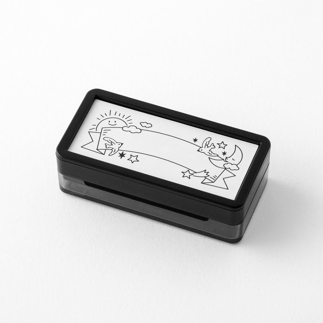 Midori Paintable Stamp Pre - Inked Half Size - Weather - Under the Rowan Trees