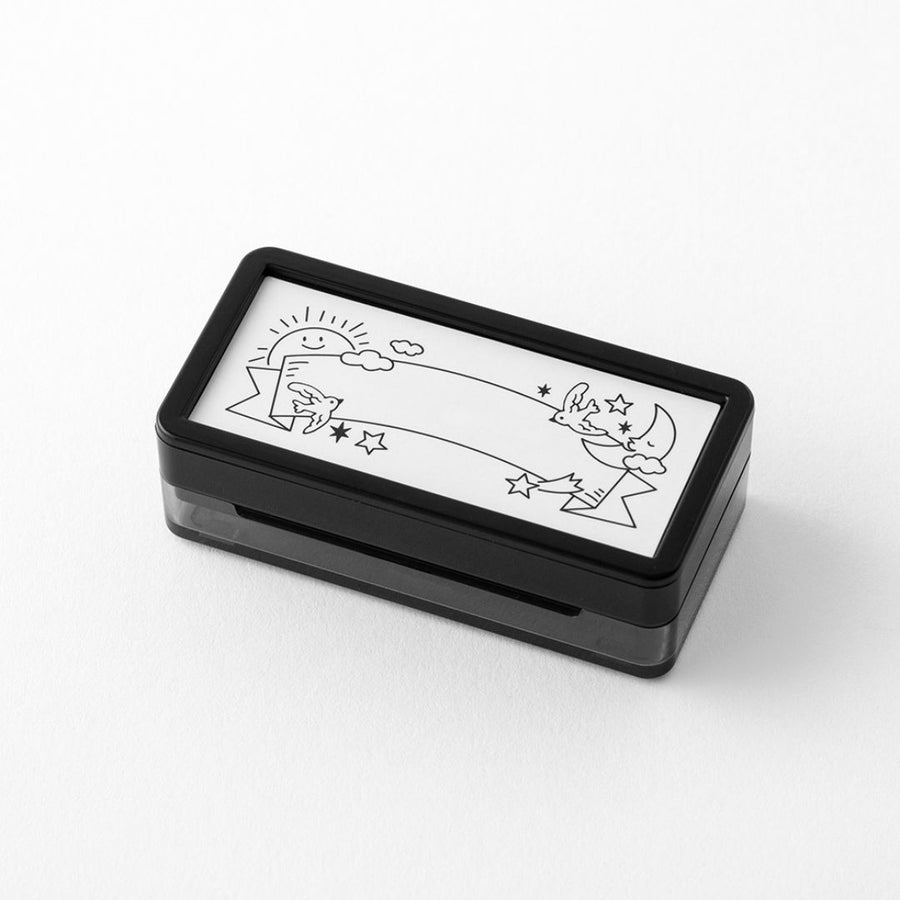 Midori Paintable Stamp Pre - Inked Half Size - Weather - Under the Rowan Trees
