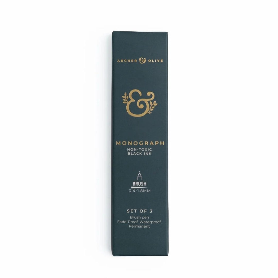 Black Fineliners Set of 3 - Archer & Olive