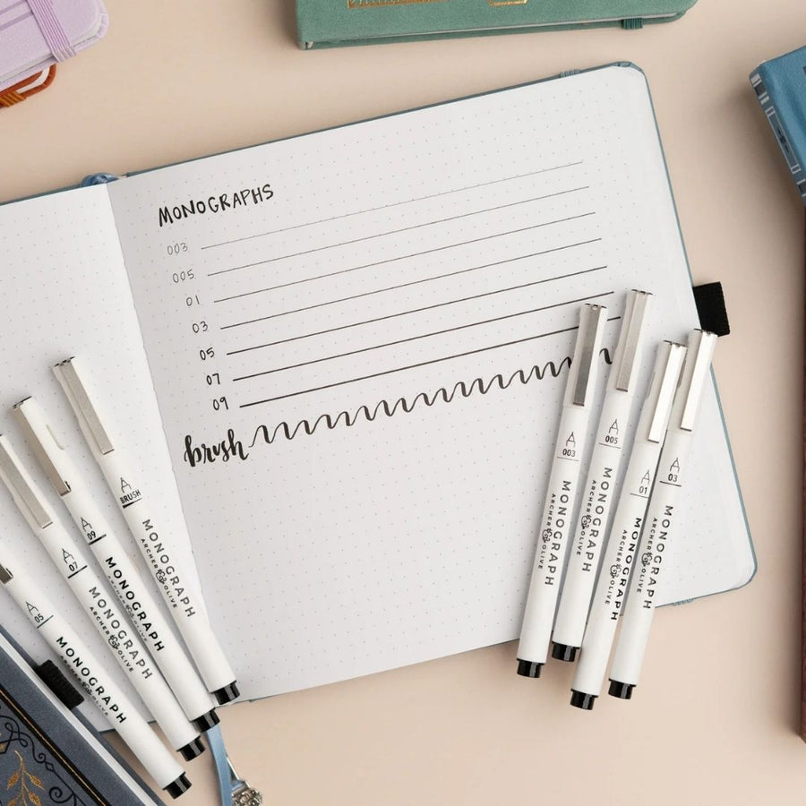 Black Fineliners Set of 3 - Archer & Olive