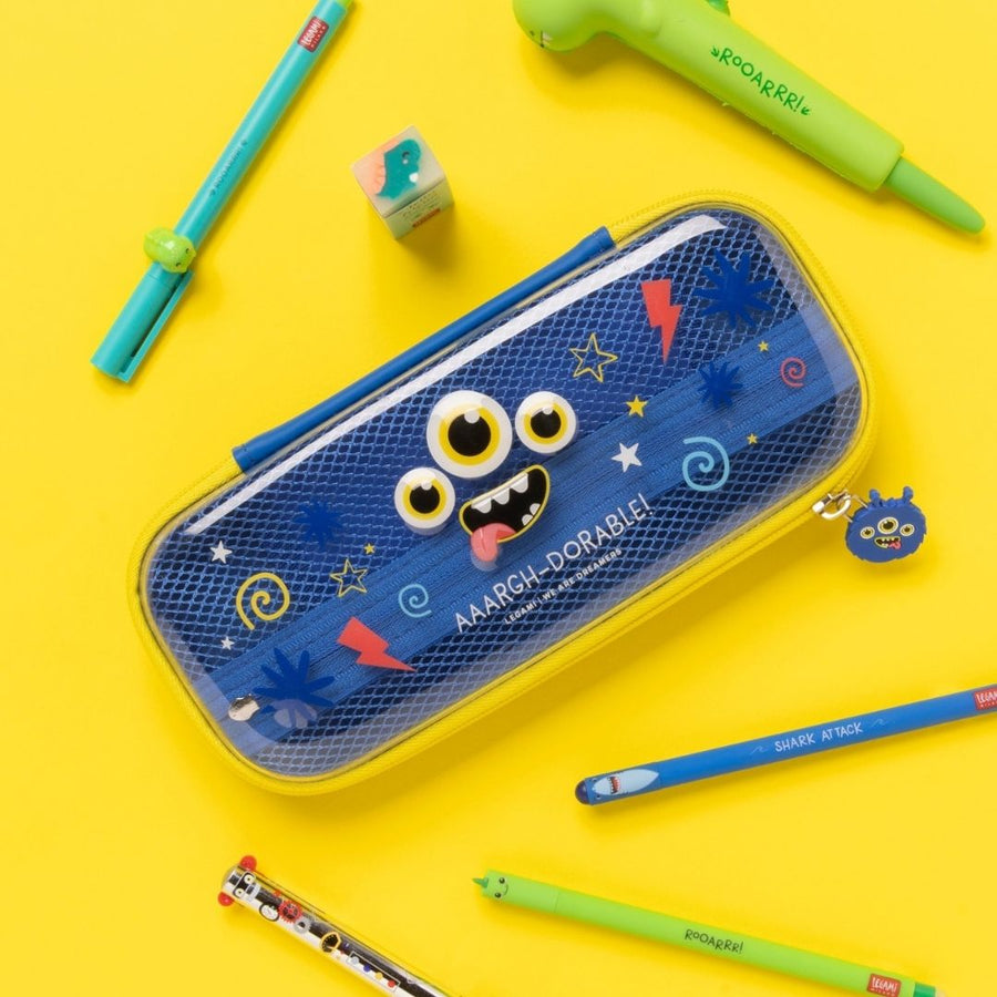 Monster Wonderwow Pencil Cases - Legami - Under the Rowan Trees