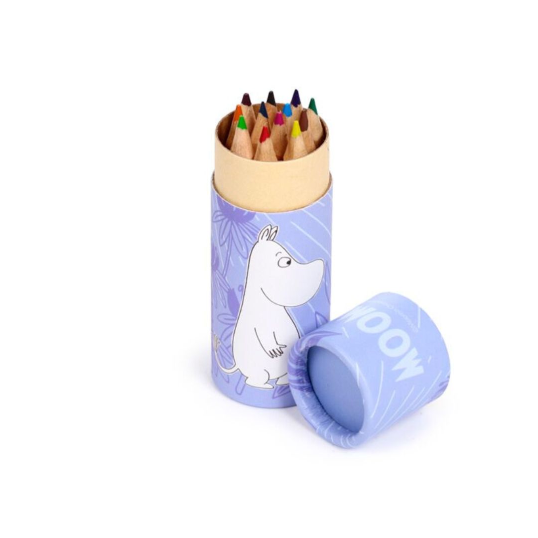 Moomin Tammi Pencil Pot with 12 Colouring Pencils