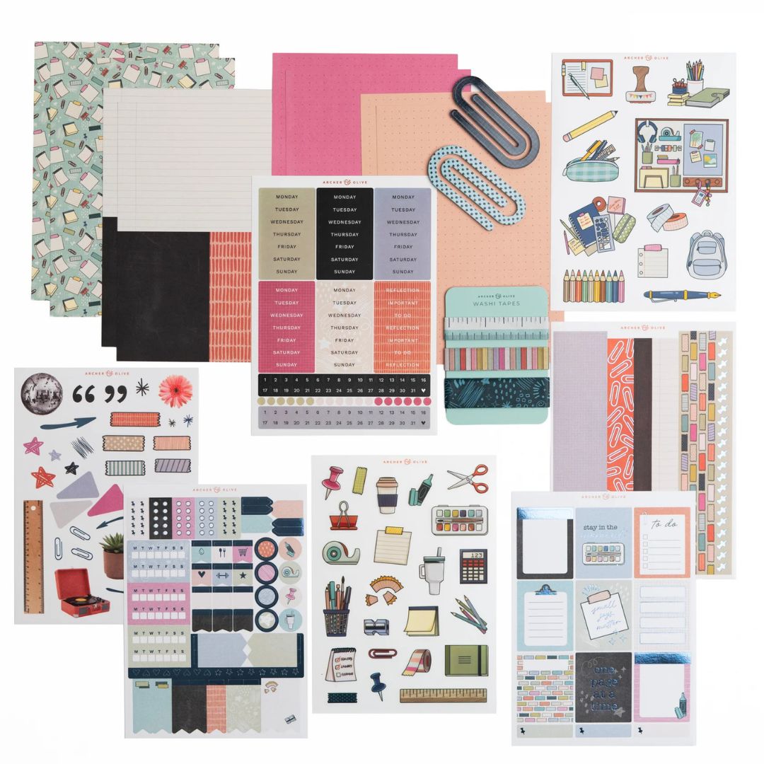 Note to Self Journal Kit August 2026 - Archer & Olive