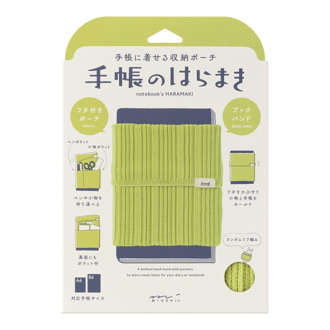 Notebook's Haramaki A6 - B6 Book Band Midori