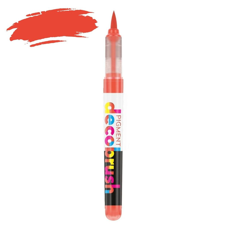 Karin Pigment Decobrush Opaque Brush Markers-Pens-Karin-Orange Red