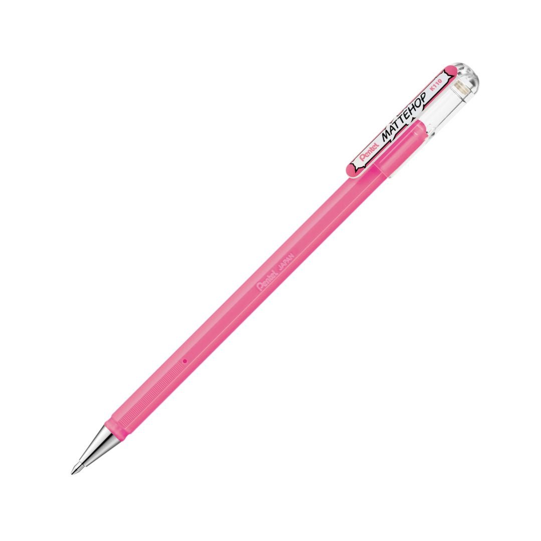 Pentel Mattehop Gel Pens - Light Pink - Under the Rowan Trees