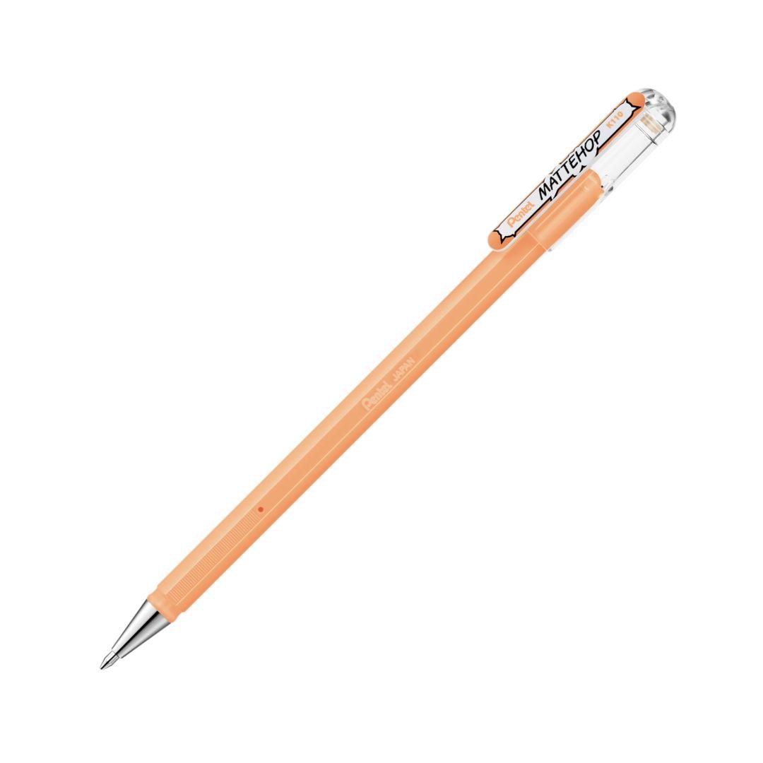Pentel Mattehop Gel Pens - Pale Orange - Under the Rowan Trees