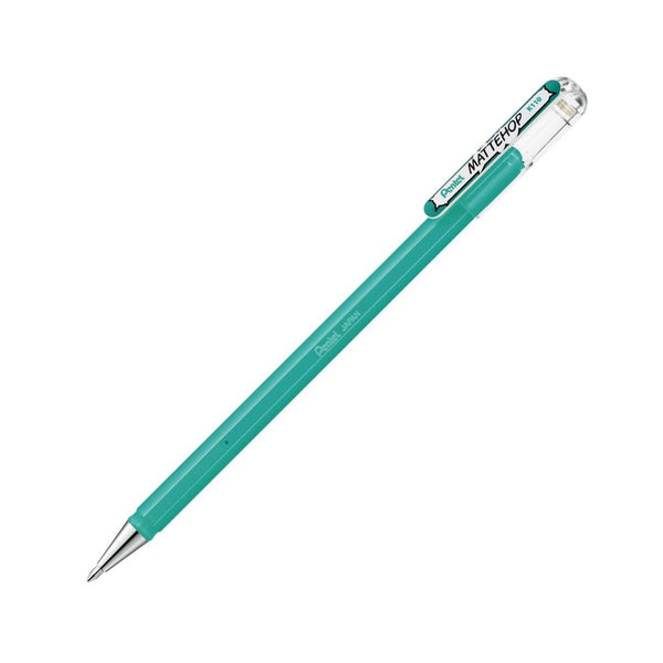 Pentel Mattehop Gel Pens - Turquoise Blue - Under the Rowan Trees