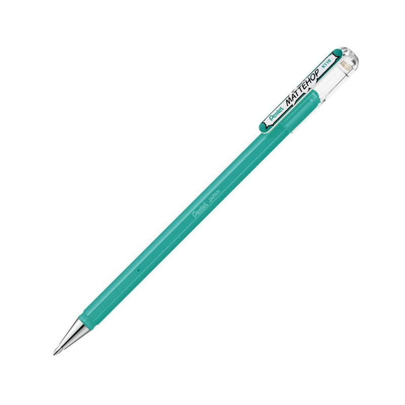Pentel Mattehop Gel Pens - Turquoise Blue - Under the Rowan Trees