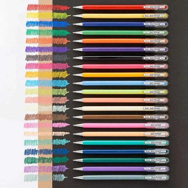 Pentel Mattehop Gel Pens - Black - Under the Rowan Trees