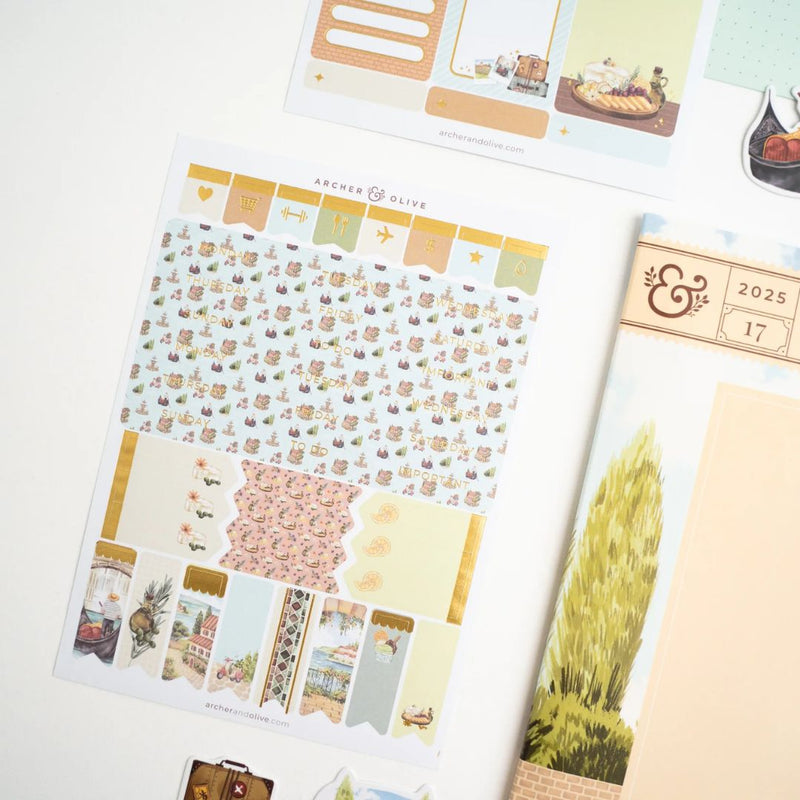 La Dolce Vita Monthly Planner Kit Archer and Olive - Under the Rowan Trees