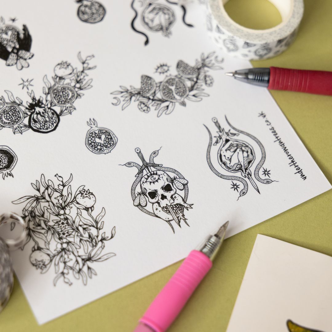 Pomegranate Sticker Sheets - Colour - Under the Rowan Trees