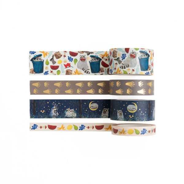Radiant Raccoon Washi Tape Set - Under the Rowan Trees