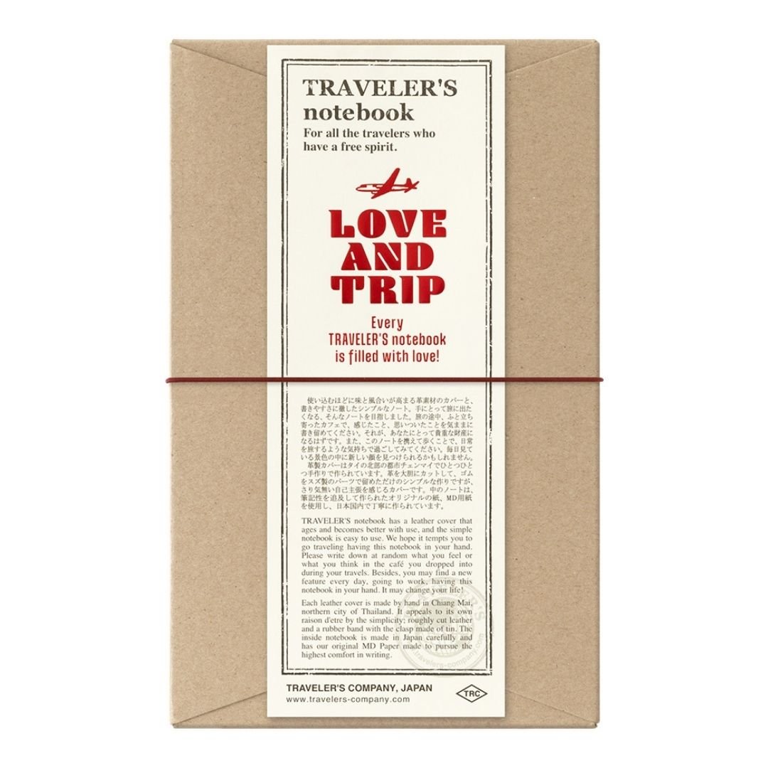 TRAVELER'S notebook Red Love and Trip - TRAVELER'S COMPANY