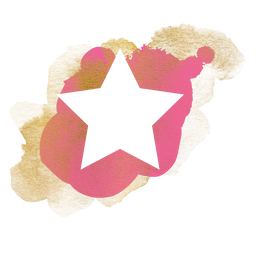 Stationery Addict Reward Points Pink and Gold Star