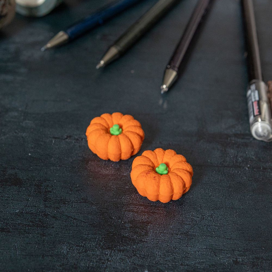 Pumpkin Erasers - Set of 3