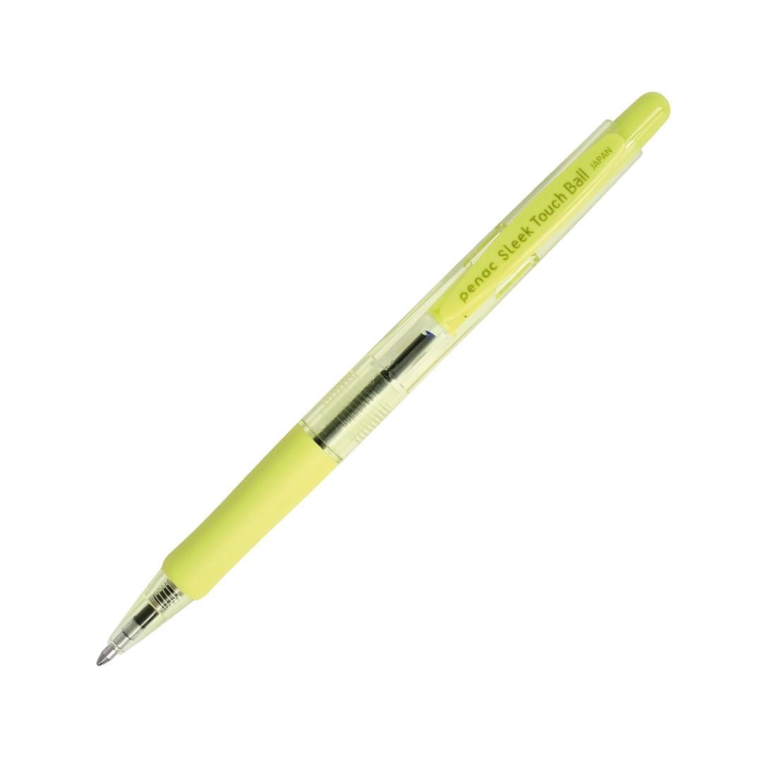 Ballpoint Pen Sleek Touch Ball - Lime Green - Penac - Under the Rowan Trees