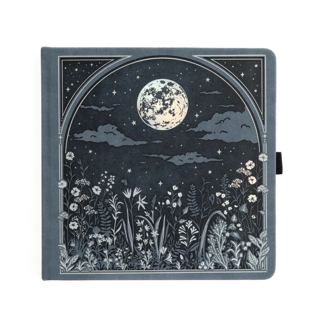 Moonlit Garden Square Dotted Journal - Under the Rowan Trees