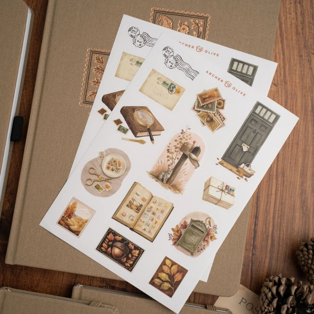 Stamp Collector Sticker Set