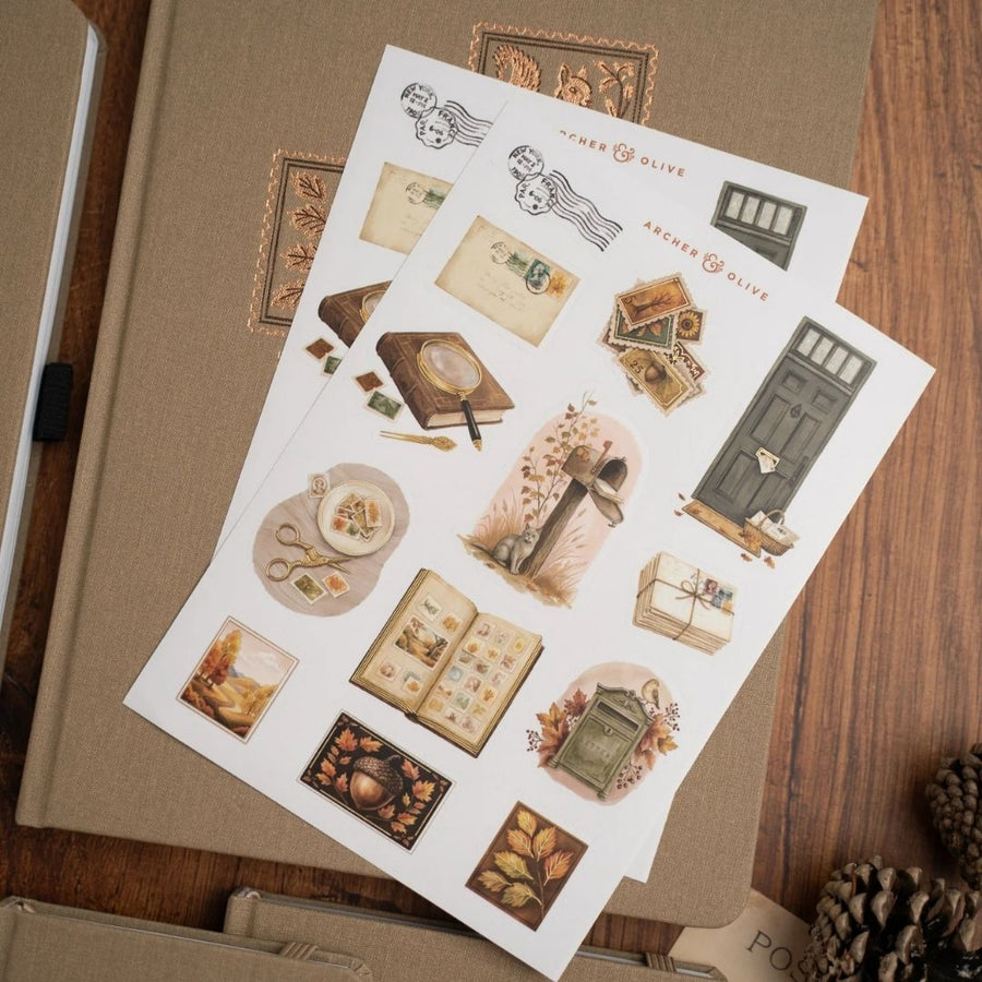 Stamp Collector Sticker Set