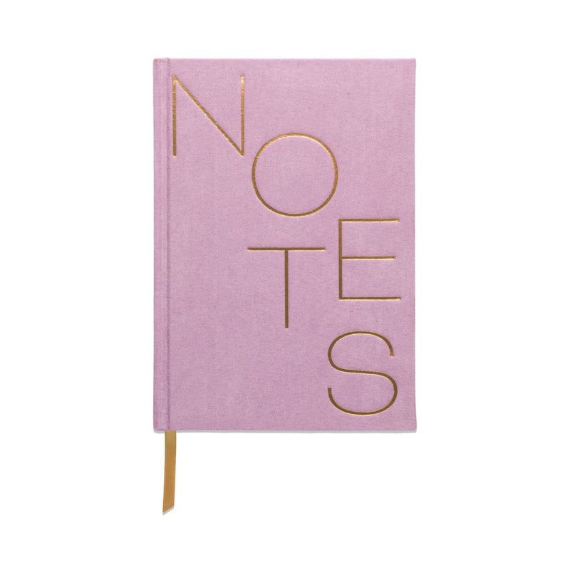 Suedette Hardcover Lined Journal-Notebooks-Designworks Collective-Lilac