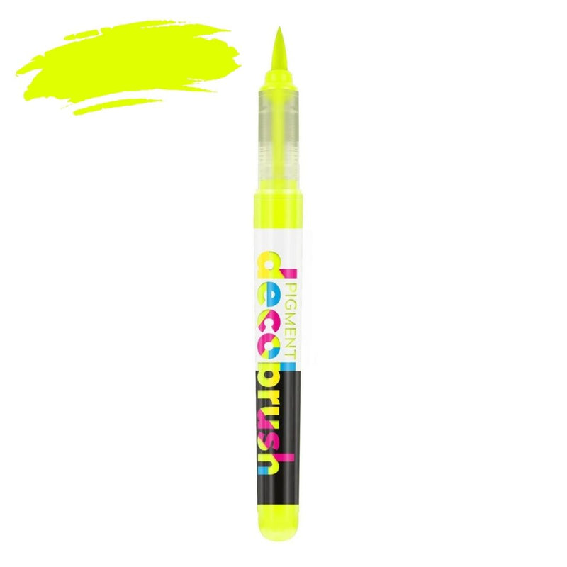 Karin Pigment Decobrush Opaque Brush Markers-Pens-Karin-Sulphur Yellow
