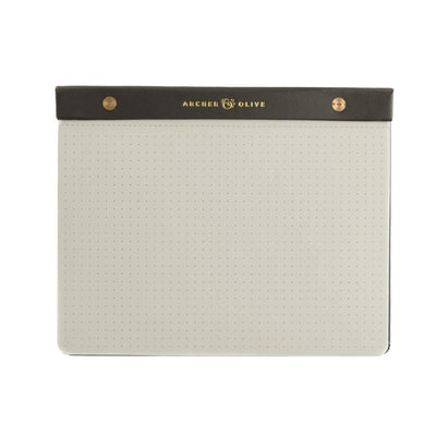 A5 Greyscale Dot Grid Notepad - Under the Rowan Trees