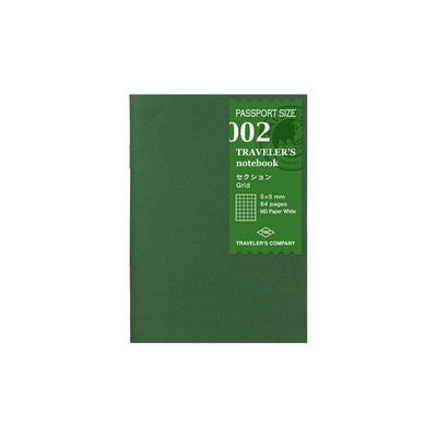 TRAVELER'S notebook Passport Size Refill 002 Grid - TRAVELER'S COMPANY