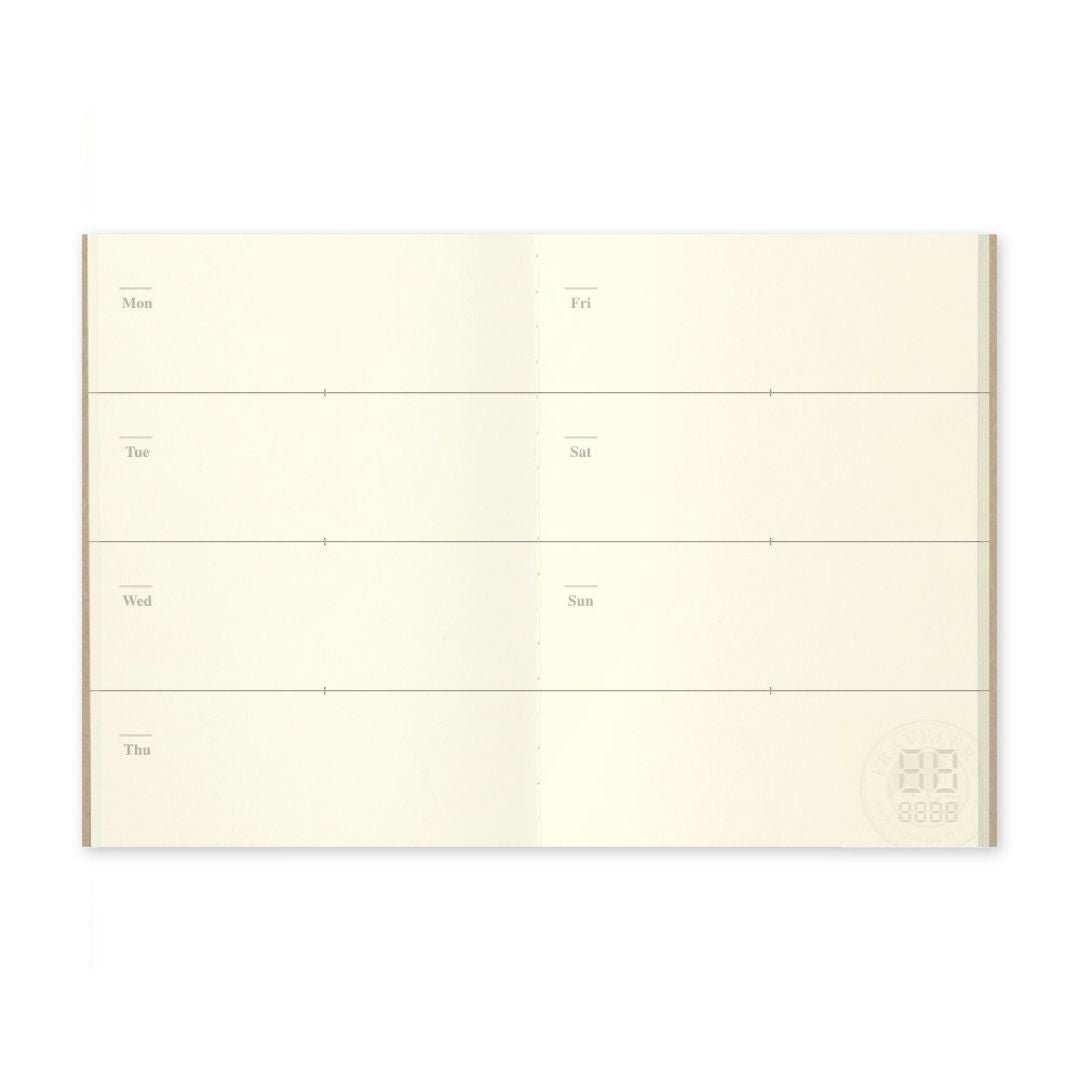 TRAVELER'S notebook Passport Size Refill 007 Free Diary Weekly - TRAVELER'S COMPANY