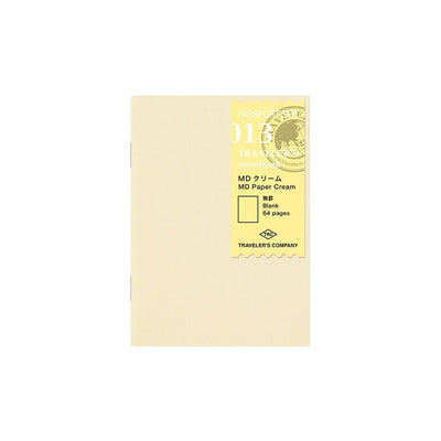 TRAVELER'S notebook Passport Size Refill 012 MD Paper Cream - TRAVELER'S COMPANY