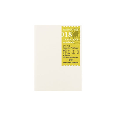 TRAVELER'S notebook Passport Size Refill 018 Accordion Fold Paper - TRAVELER'S COMPANY