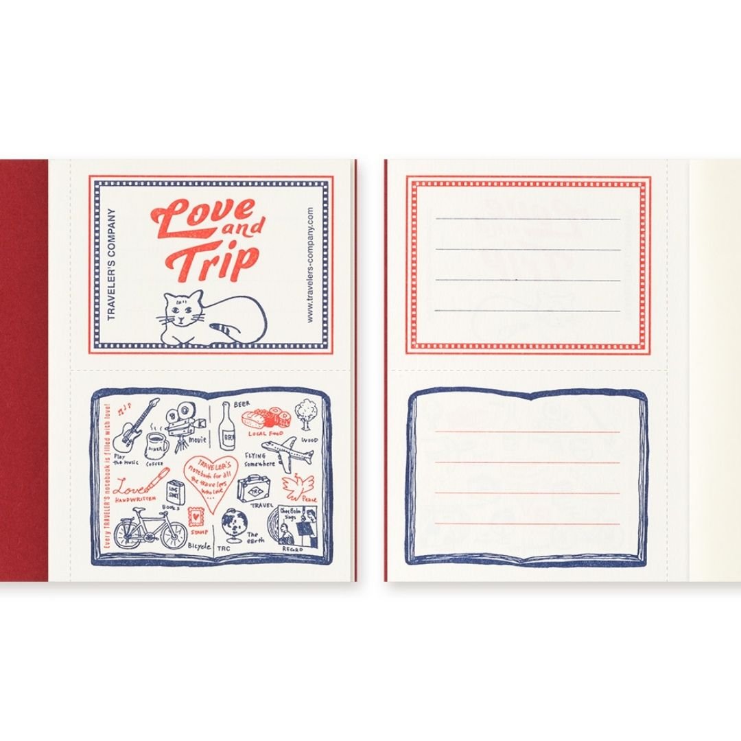 TRAVELER'S notebook Passport Size Refill Love and Trip - TRAVELER'S COMPANY