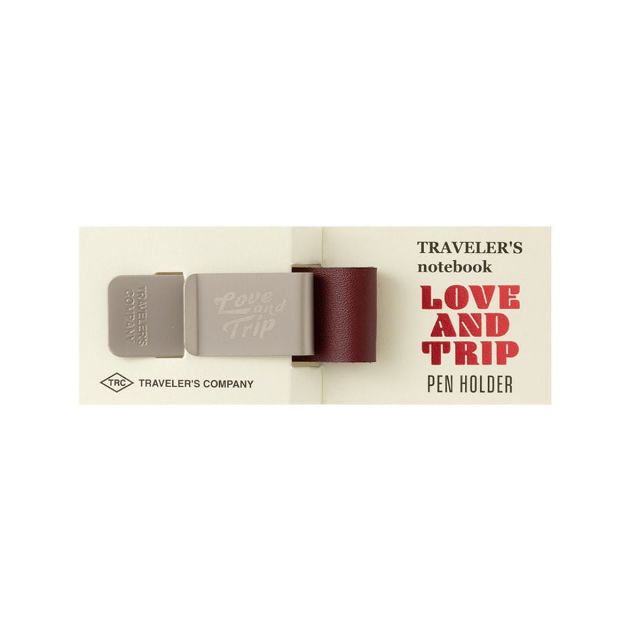 TRAVELER's notebook Pen Holder Red Love and Trip - TRAVELER'S COMPANY