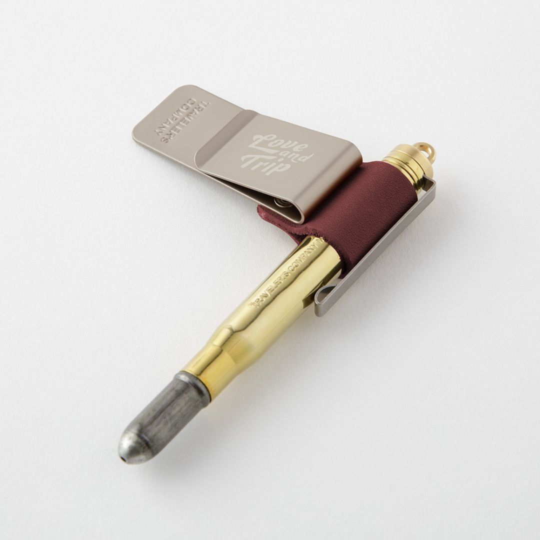 TRAVELER's notebook Pen Holder Red Love and Trip - TRAVELER'S COMPANY