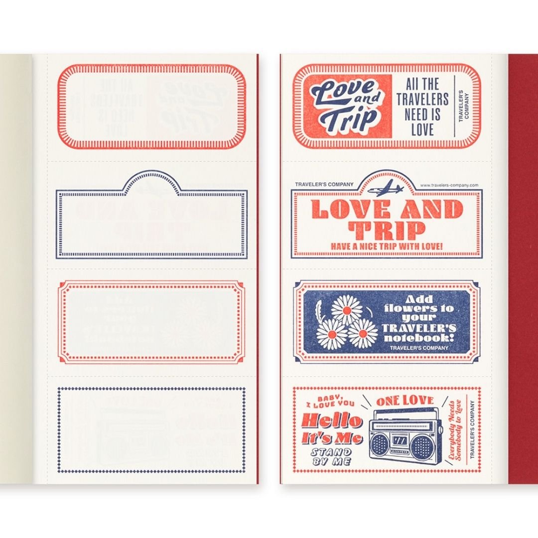 TRAVELER'S notebook Standard Size Refill Love and Trip - TRAVELER'S COMPANY