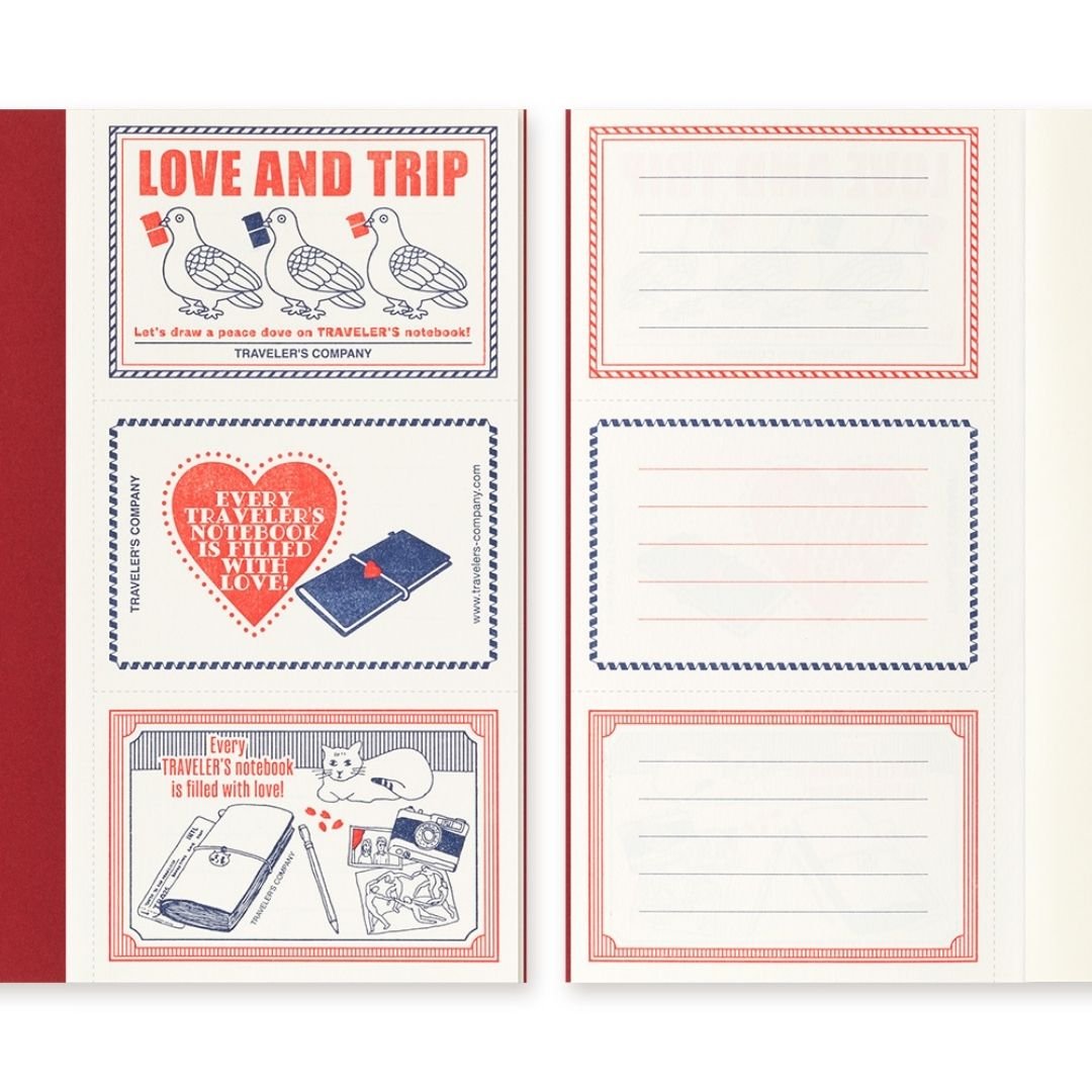 TRAVELER'S notebook Standard Size Refill Love and Trip - TRAVELER'S COMPANY
