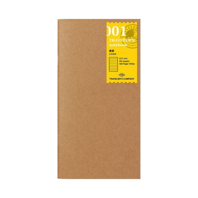 TRAVELER's notebook Standard Refills 001 Lined - TRAVELER'S COMPANY